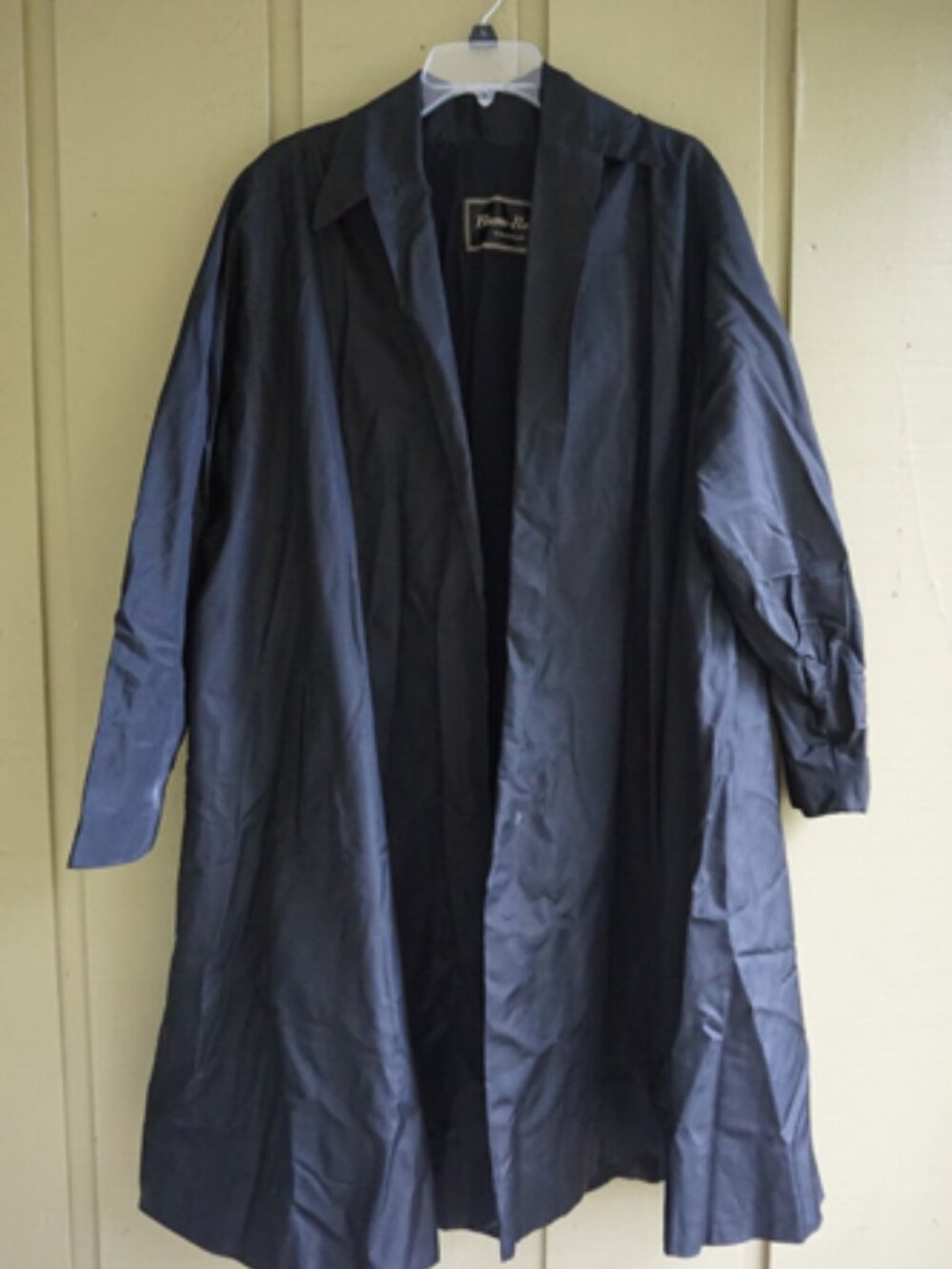 Vintage Late 1940's -1950's Black Swing Coat Dolman Sleeve From Blums Vogue M-XL